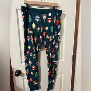 Old Navy Women’s Holiday Pajama Pants Size XL - Green Multi